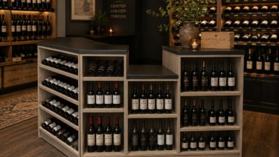 Alcohol Display Shelves example photograph