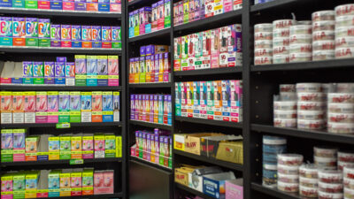 Vape Shop Shelving example photograph