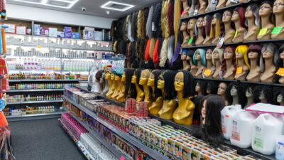 Salon Shelving example photograph