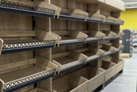 A photo of bread display racking