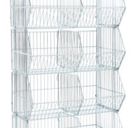 Wire stacking baskets photo.