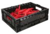 Black Collapsible Vegetable Baskets - L39cm W29cm D13cm